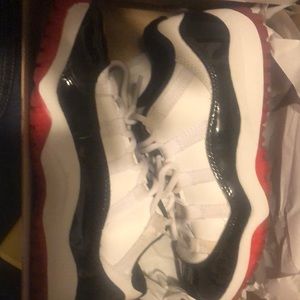 Red black and white Jordan 11